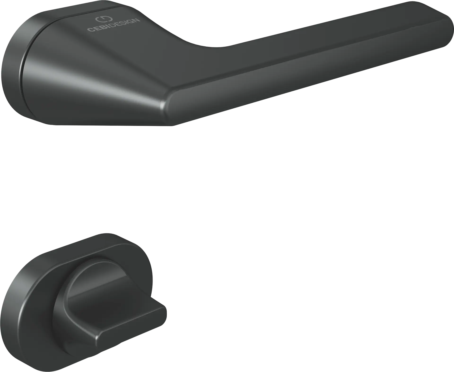 Çebi C5276 Talia Zipline Kapı Kolu PC27 (Antrasit Saten) - WC