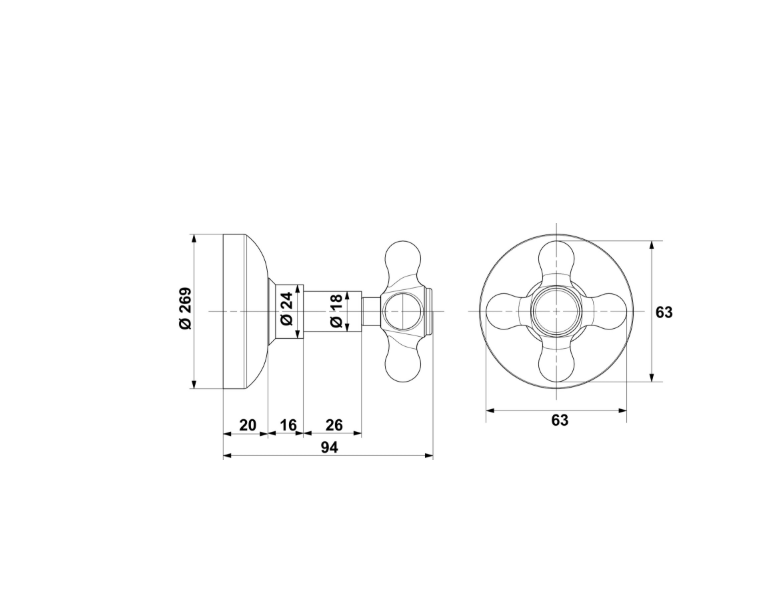 Ankastre Stop Valf, KLASSIS