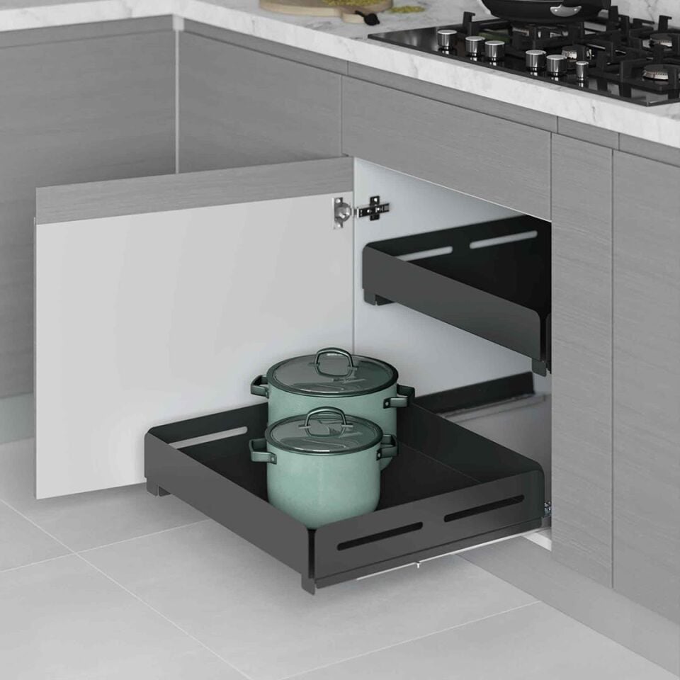 Unique Box Bağımsız Çift Açılım Gizli Raylı Çekmece 700 mm