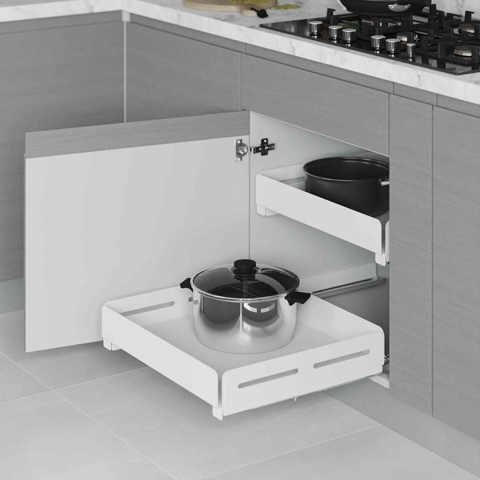 Unique Box Bağımsız Çift Açılım Gizli Raylı Çekmece 700 mm