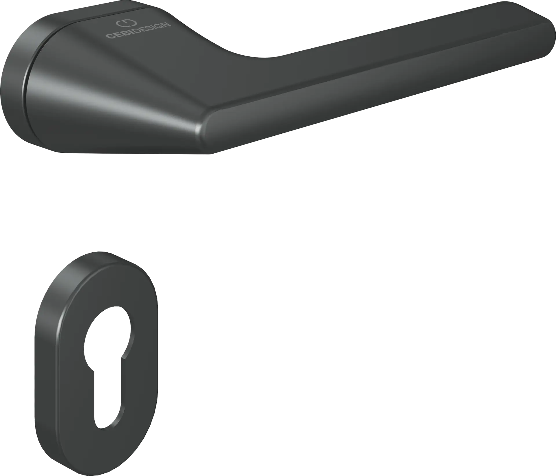Çebi C5276 Talia Zipline Kapı Kolu PC27 (Antrasit Saten) - Yale