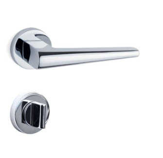 System Butto Rozetli Kapı Kolu Krom Renk (HA169RO12 CR)