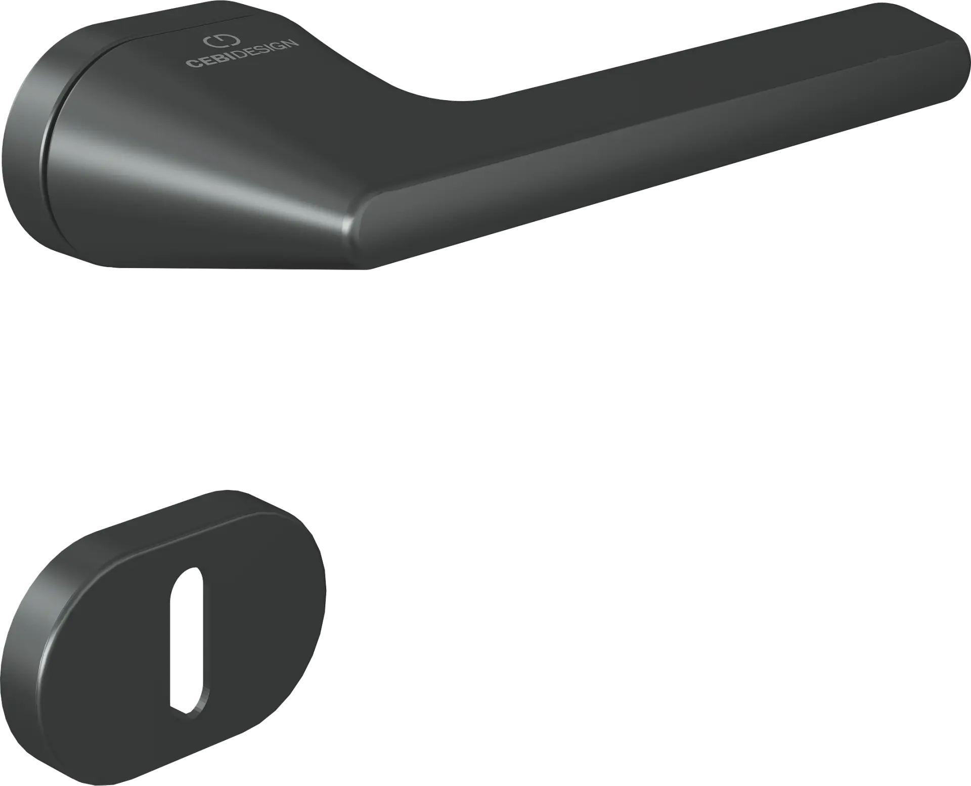 Çebi C5276 Talia Zipline Kapı Kolu PC27 (Antrasit Saten) - Oda