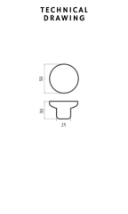 Dalgalı Cabinet Handle 5 cm