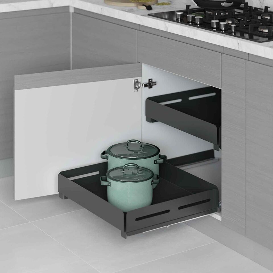 Unique Box Bağımsız Çift Açılım Gizli Raylı Çekmece 900 mm