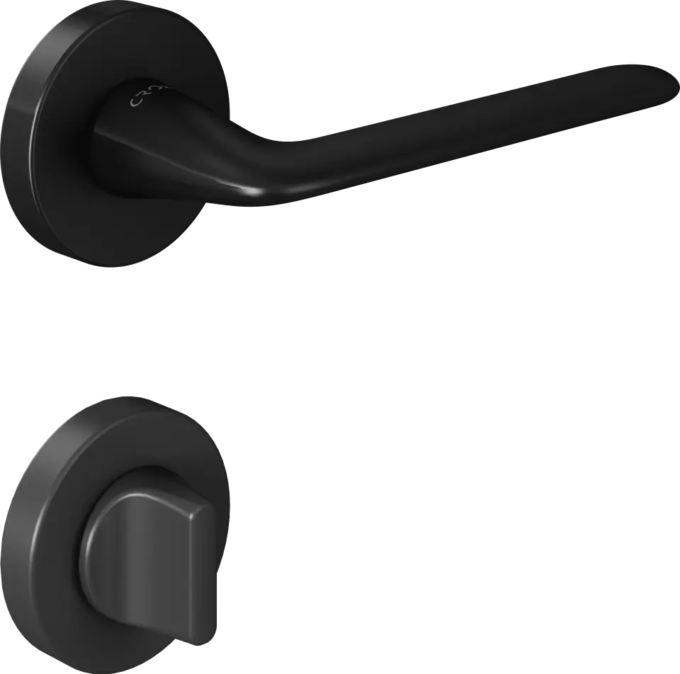 Çebi 5288010 Aero Croma Kapı Kolu PC24 (Mat Siyah) - WC