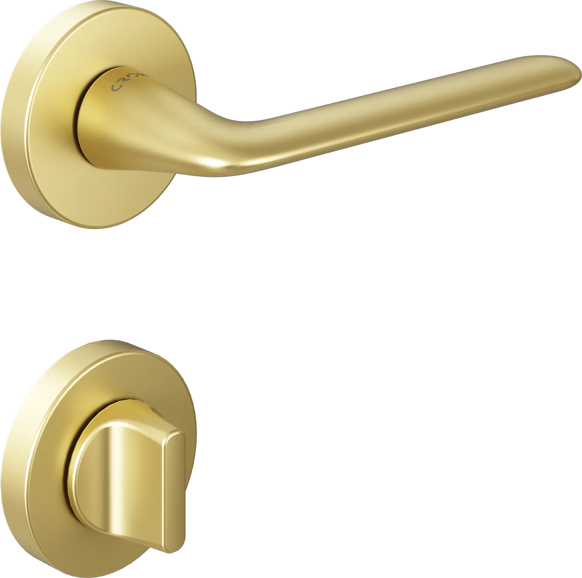 Çebi 5288010 Aero Croma Kapı Kolu PC35 (Mat Pirinç) - WC