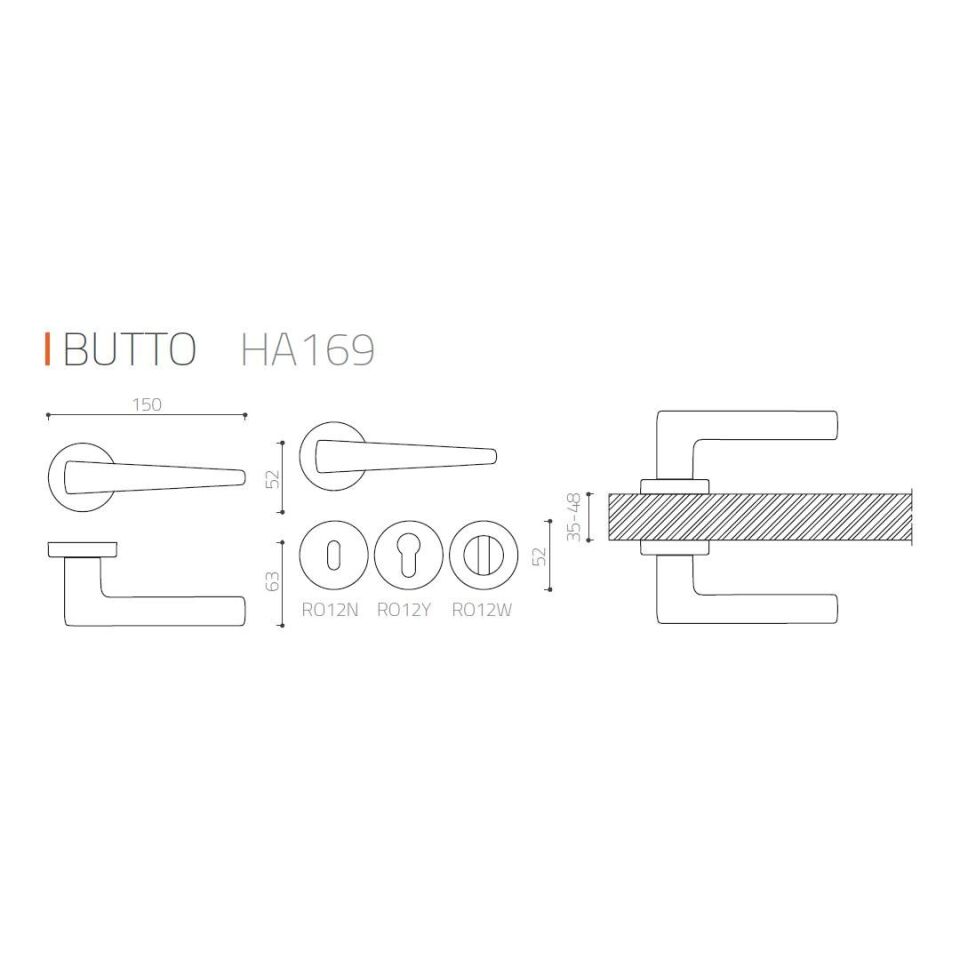 System Butto Rozetli Kapı Kolu Nikel Saten Renk (HA169RO12 NB) Oda
