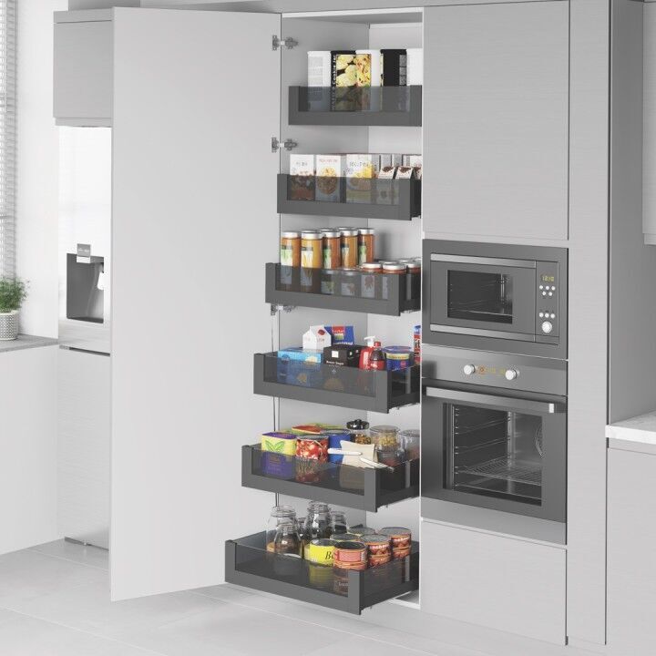 Premium Bağımsız Çift Açılım Gizli Raylı Çekmece 450 mm