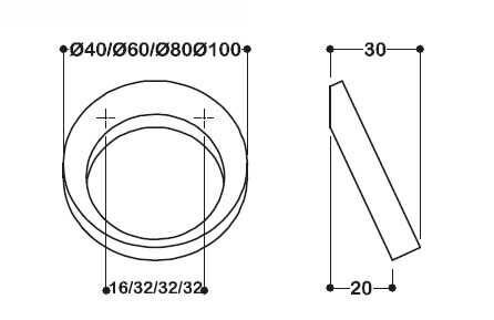 System 6530 Siyah Renk Modern Kulp 60 mm (SY6530 0060 AL6)