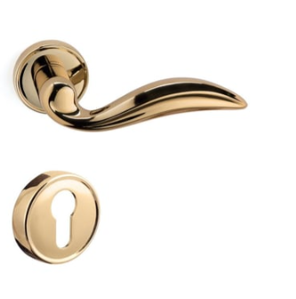 System DIANA Rozetli Kapı Kolu Gold Renk (HA126RO14 GL) Yale