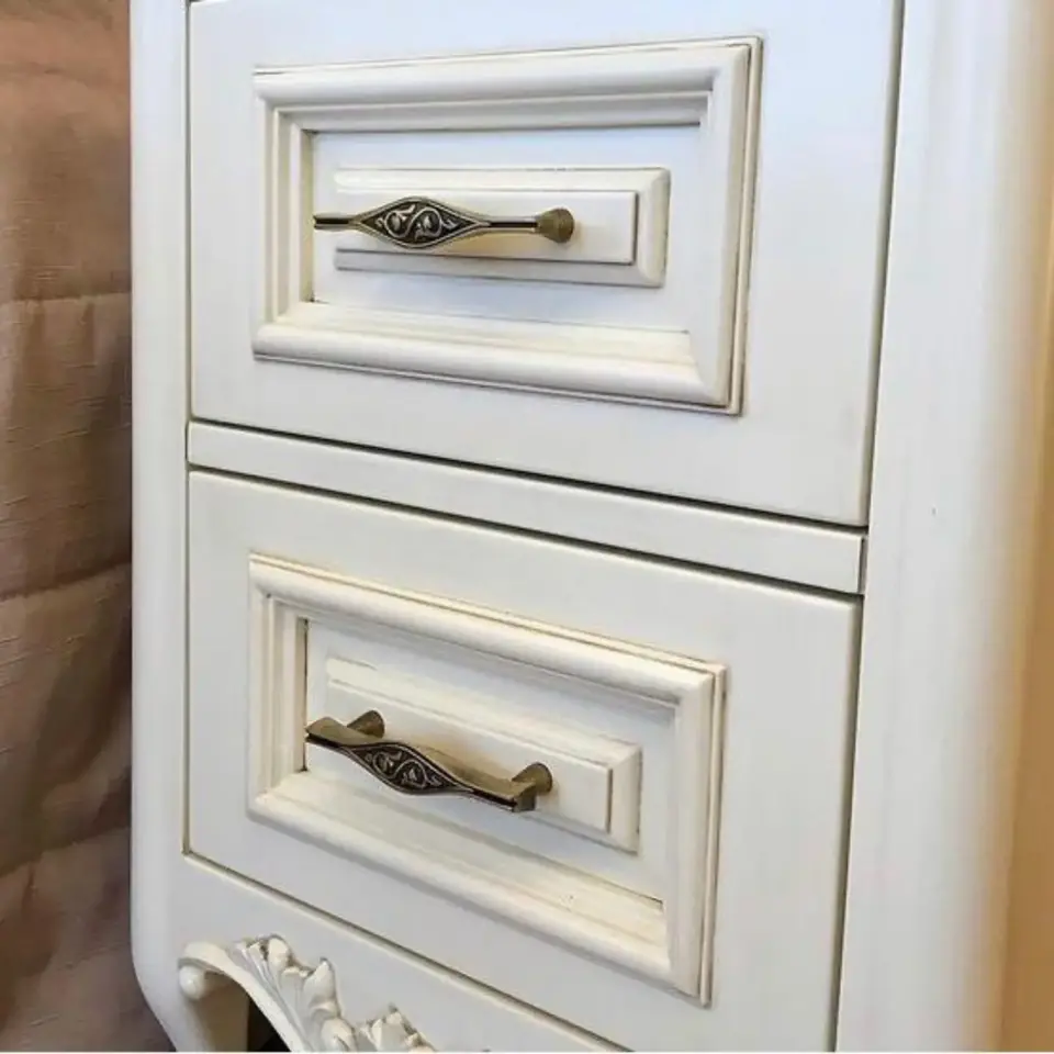 Vista D’oro Curl Desenli Çekmece Kulp Sarı Oksit