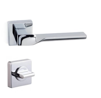 System SPİNAL Rozetli Kapı Kolu Krom Renk (HA120RO11 CR)