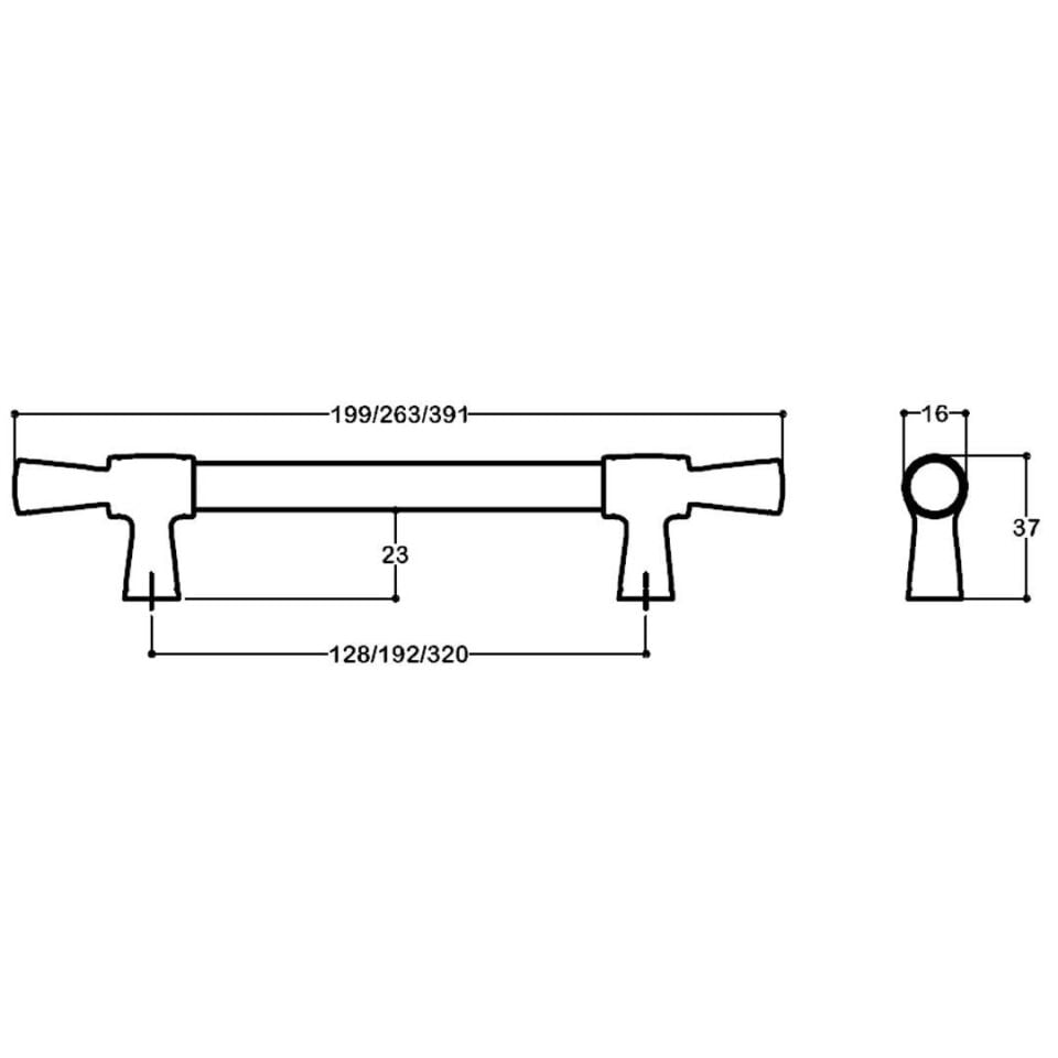 System 4690 Gold Renk Klasik Kulp