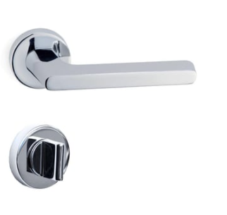 System TAVIRA Rozetli Kapı Kolu Krom Renk (HA101RO12 CR) WC