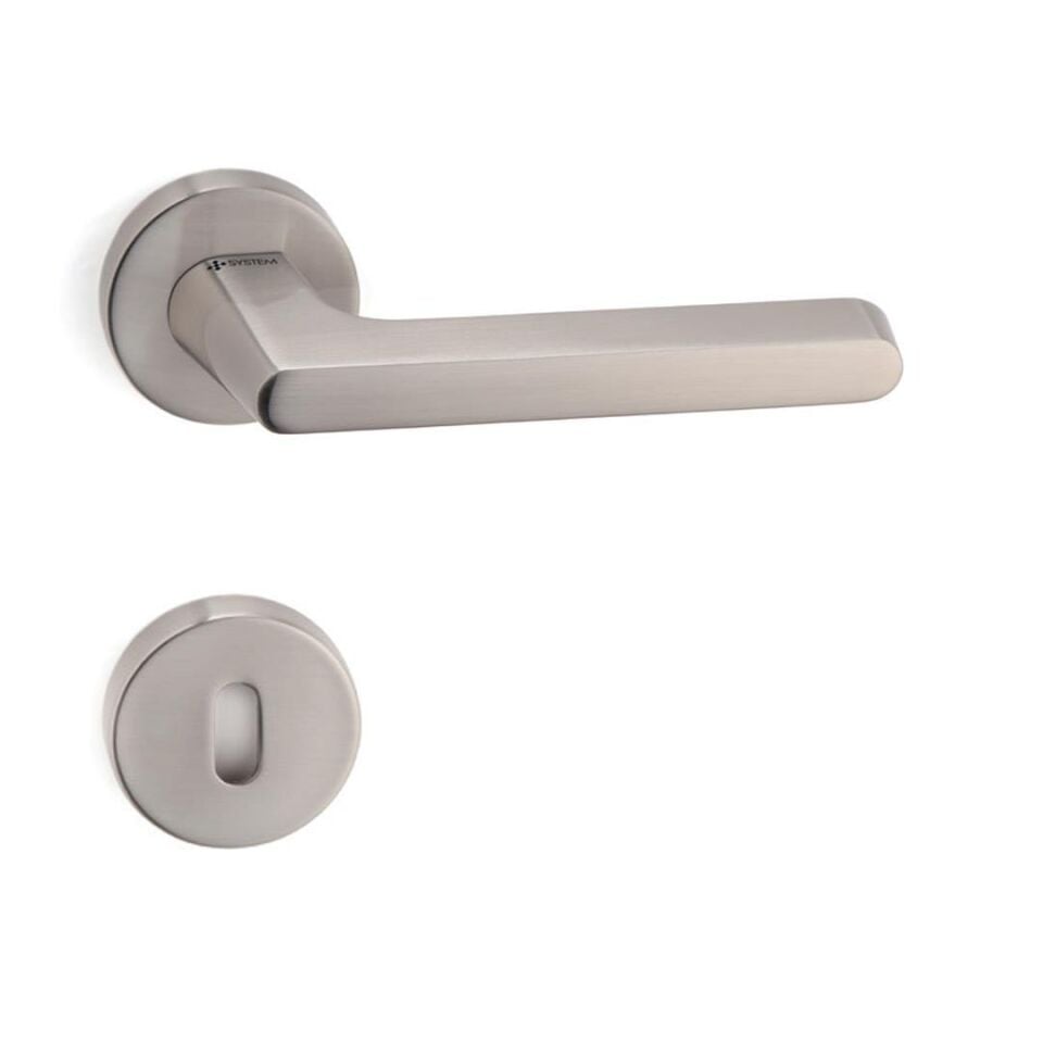 System TAVIRA Rozetli Kapı Kolu Nikel Saten Renk (HA101RO12 NB)