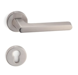 System TAVIRA Rozetli Kapı Kolu Nikel Saten Renk (HA101RO12 NB) Yale