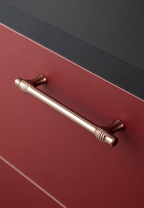 System 4323 Rose Renk Klasik Kulp 128 mm (SY4323 0128 RS)