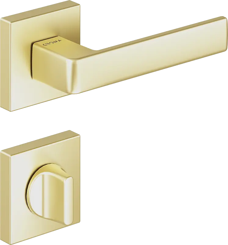 Çebi 1105-9186 Eta-S Croma Kapı Kolu PC35 (Mat Pirinç) - WC