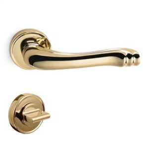 System VICTORIA Rozetli Kapı Kolu Gold Renk (HA129RO14 GL) WC