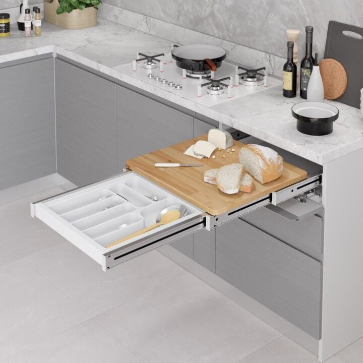 Çekmece İçi Fonksiyonel Kesme Tablası 600 mm