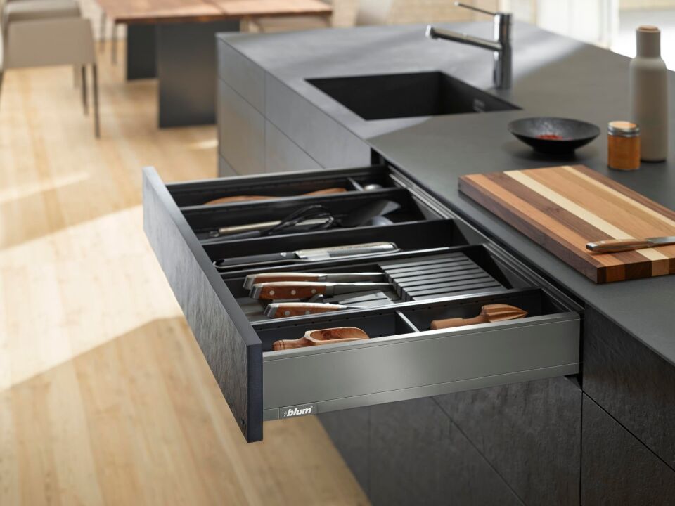 Blum Legrabox Pure M Çekmece Seti 40 Kg Blumotion Orion Gri