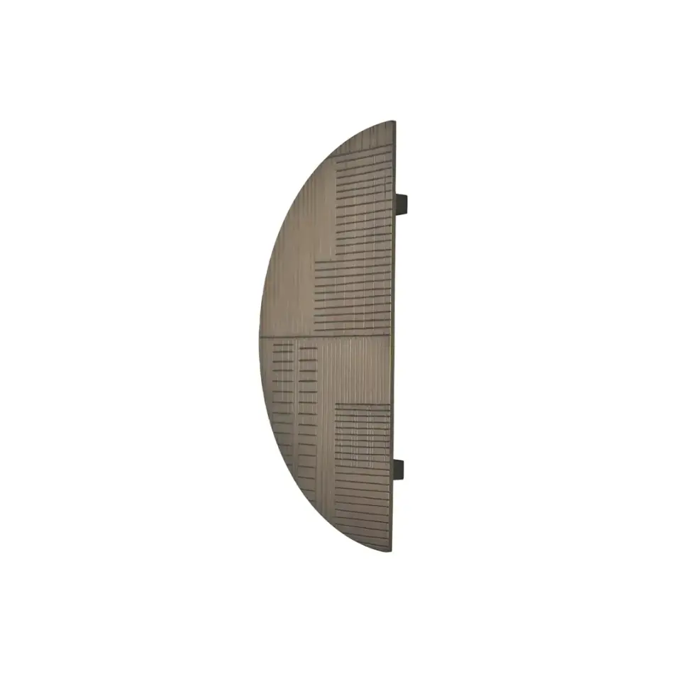 Vista D’oro Geometrik Yarımay Kulp Koyu Sarı Oksit