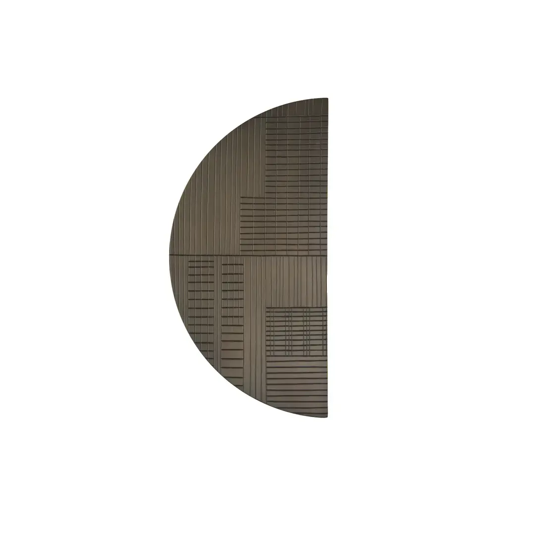 Vista D’oro Geometrik Yarımay Kulp Koyu Sarı Oksit