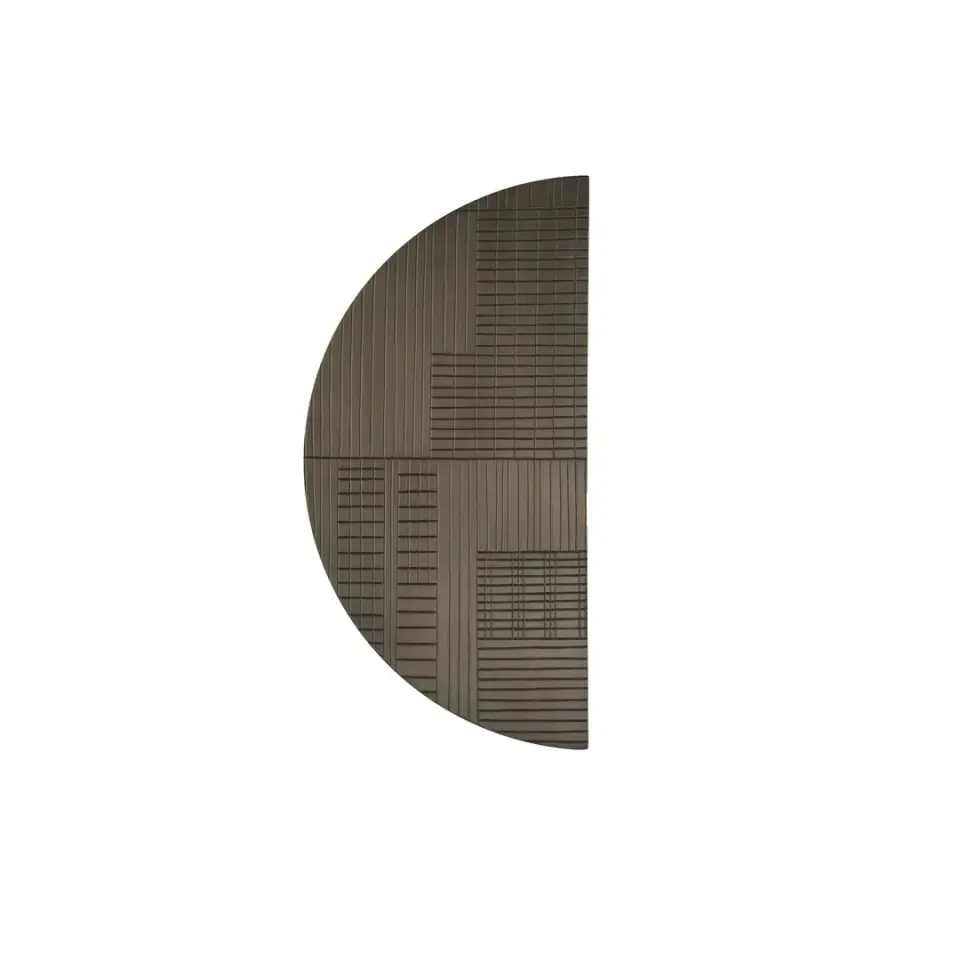 Vista D’oro Geometrik Yarımay Kulp Koyu Sarı Oksit