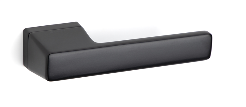 System CORAL Rozetli Kapı Kolu Siyah Renk (HA200RO15 AL6) WC