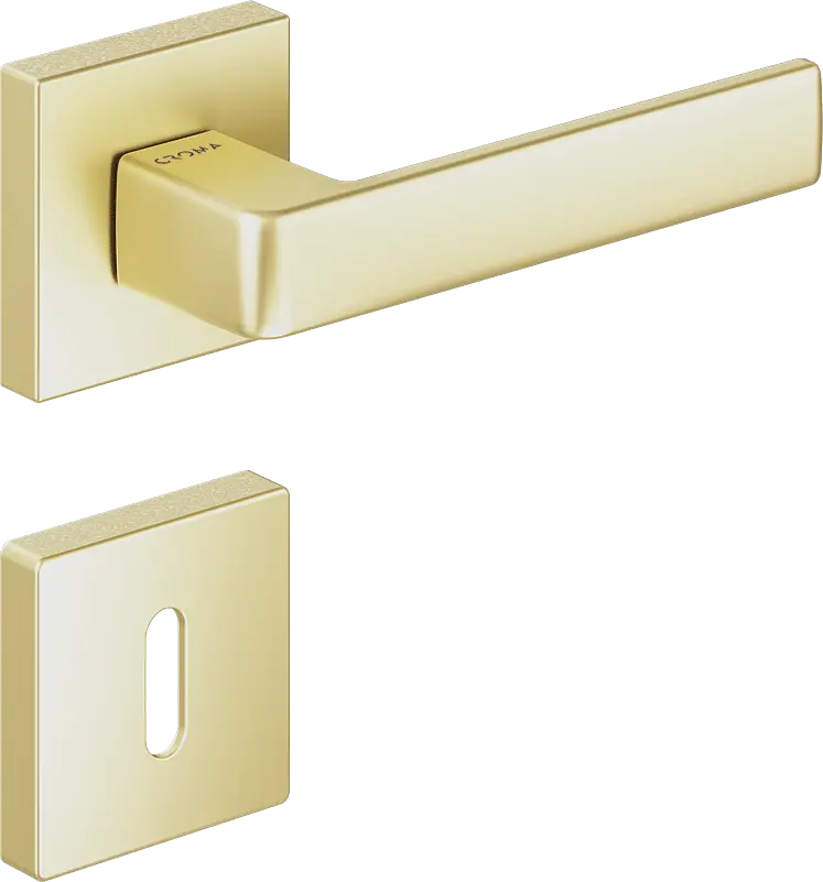 Çebi 1105-9186 Eta-S Croma Kapı Kolu PC35 (Mat Pirinç) - Oda