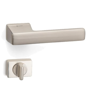 System CORAL Rozetli Kapı Kolu Nikel Saten Renk (HA200RO15 NB) WC
