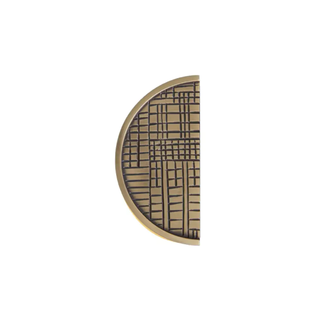 Vista D’oro Geometrik Yarımay Kulp Sarı Oksit