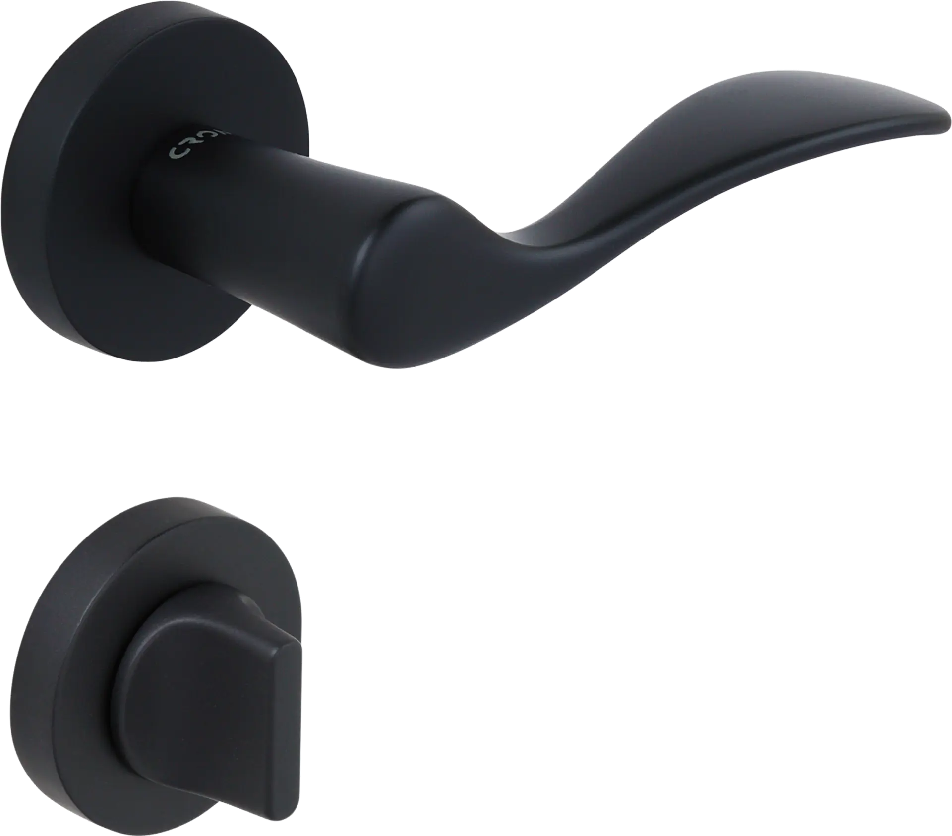Çebi 1104-9188 Eva Croma Kapı Kolu PC24 (Mat Siyah) - WC