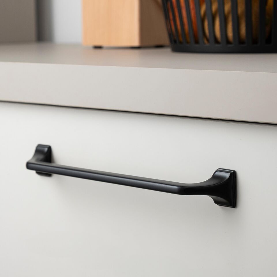 System 4314 Siyah Renk Klasik Kulp 192 mm (SY4314 0192 AL6)