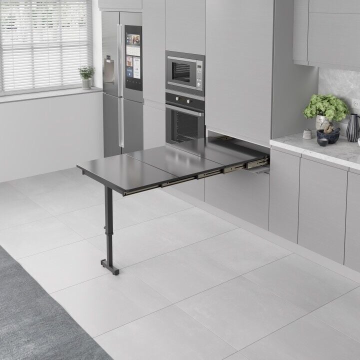Ayaklı Katlanır Masa Mekanizması 800 mm Antrasit