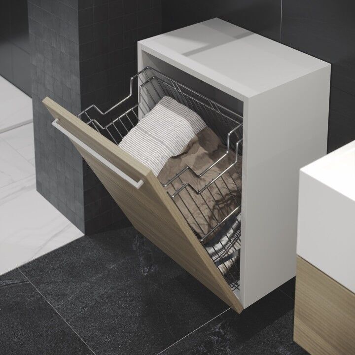 Askılı Çamaşır Sepeti 450 mm Crom