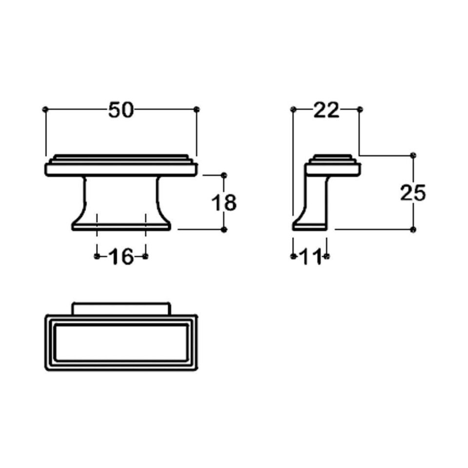 System 16 mm Siyah Renk Düğme Kulp (SY4237 0016 AL6)