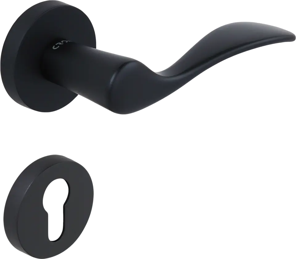 Çebi 1104-9188 Eva Croma Kapı Kolu PC24 (Mat Siyah) - Yale