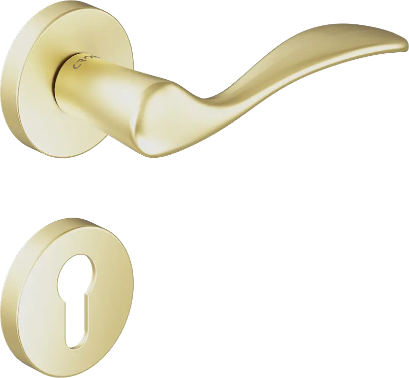 Çebi 1104-9188 Eva Croma Kapı Kolu PC35 (Mat Pirinç) - Yale