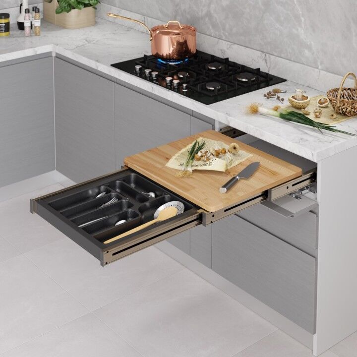 Çekmece İçi Fonksiyonel Kesme Tablası 600 mm Antrasit