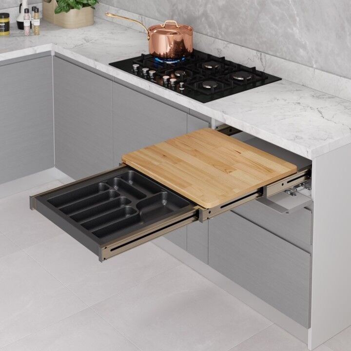 Çekmece İçi Fonksiyonel Kesme Tablası 700 mm