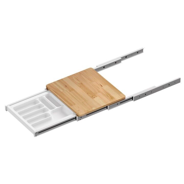 Çekmece İçi Fonksiyonel Kesme Tablası 700 mm Beyaz