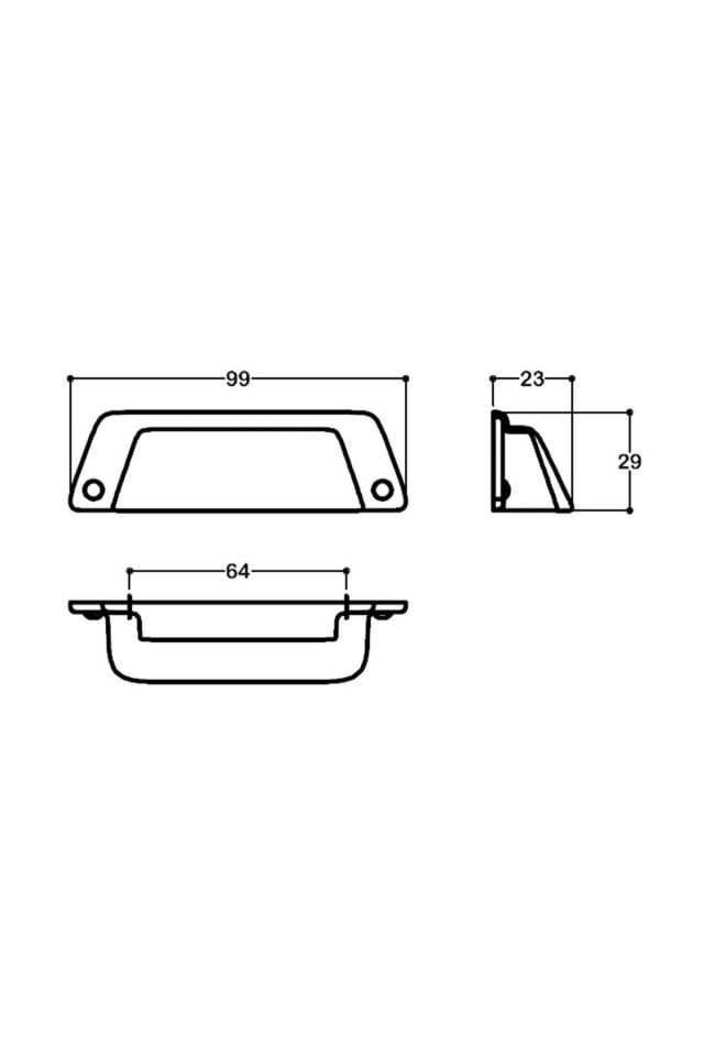System 4529 Siyah Tas Kulp 64 mm