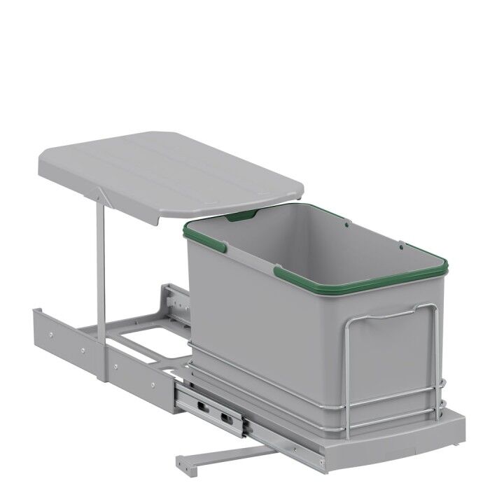 Teleskopik Raylı Plastik Gövde Çöp Kovası 16 Lt.