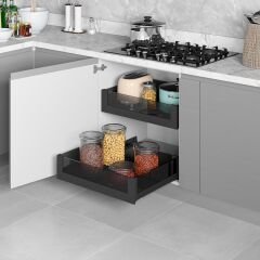 Premium Bağımsız Çift Açılım Gizli Raylı Çekmece