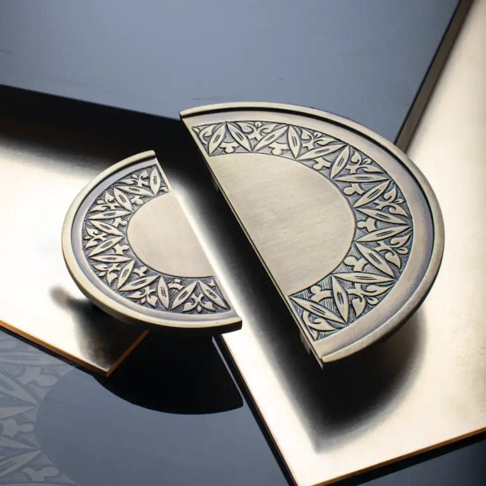 Vista D’oro Wave Yarımay Mobilya Kulp Sarı Oksit