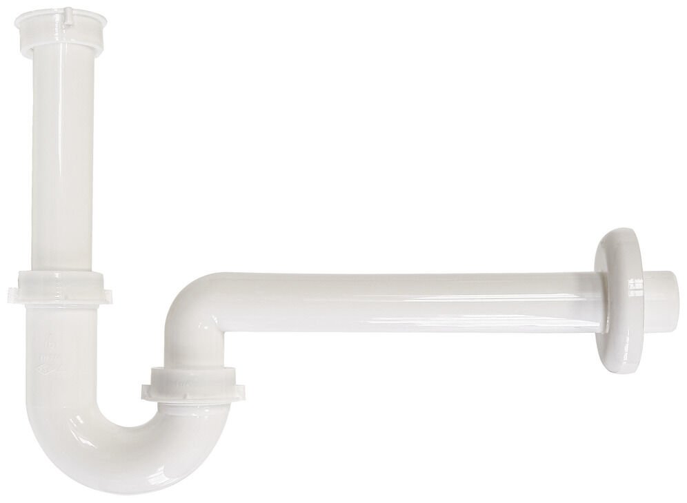 Häfele U Tipi Lavabo Sifonu Plastik | Parlak Beyaz