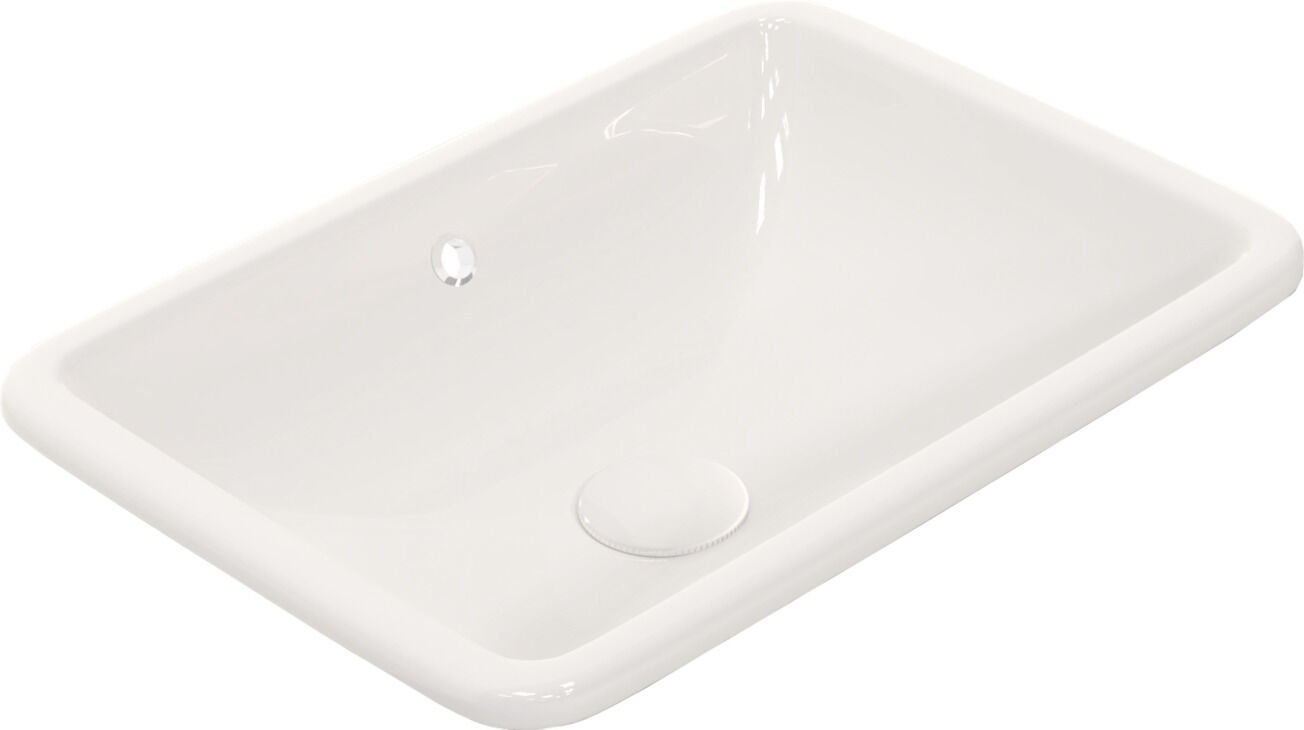 Häfele Vena Tezgah Altı Banyo Lavabosu Parlak Beyaz
