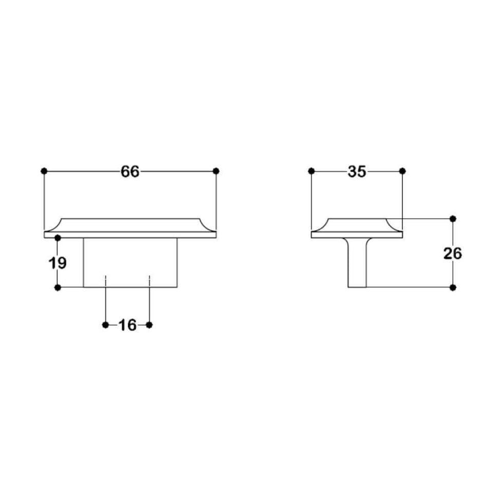 System 16 mm Antik Renk Kulp (SY9102 0016 ABM)